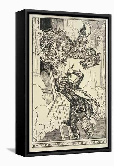 How the Prince Arrived at the City of Immortality-Henry Chapman Ford-Framed Stretched Canvas