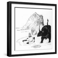 How the Rhino Got His Skin-Rudyard Kipling-Framed Art Print