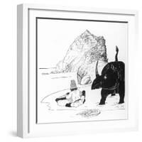 How the Rhino Got His Skin-Rudyard Kipling-Framed Art Print