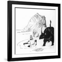 How the Rhino Got His Skin-Rudyard Kipling-Framed Art Print