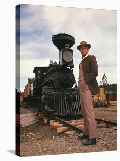 HOW THE WEST WAS WON, 1962 directed by GEORGE MARSHALL (The Railr Richard Widmark (photo)-null-Stretched Canvas