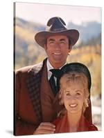 HOW THE WEST WAS WON, 1962 directed by HENRY HATHAWAY (The Plains Gregory Peck and Debbie Reynolds -null-Stretched Canvas