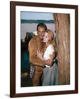 HOW THE WEST WAS WON, 1962 directed by HENRY HATHAWAY (The River) James Stewart and Carroll Baker (-null-Framed Photo