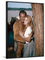 HOW THE WEST WAS WON, 1962 directed by HENRY HATHAWAY (The River) James Stewart and Carroll Baker (-null-Framed Photo