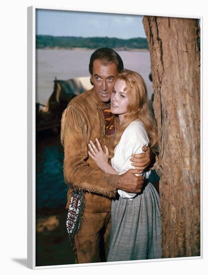 HOW THE WEST WAS WON, 1962 directed by HENRY HATHAWAY (The River) James Stewart and Carroll Baker (-null-Framed Photo