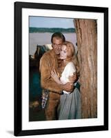 HOW THE WEST WAS WON, 1962 directed by HENRY HATHAWAY (The River) James Stewart and Carroll Baker (-null-Framed Photo