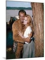 HOW THE WEST WAS WON, 1962 directed by HENRY HATHAWAY (The River) James Stewart and Carroll Baker (-null-Mounted Photo