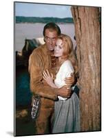 HOW THE WEST WAS WON, 1962 directed by HENRY HATHAWAY (The River) James Stewart and Carroll Baker (-null-Mounted Photo