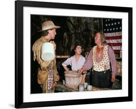 HOW THE WEST WAS WON, 1962 directed by HENRY HATHAWAY (The River) James Stewart, Brigid Bazlen and -null-Framed Photo