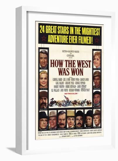 How the West Was Won, 1964-null-Framed Art Print