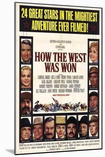 How the West Was Won, 1964-null-Mounted Art Print