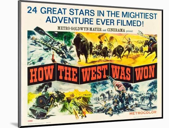 How the West Was Won, 1964-null-Mounted Art Print