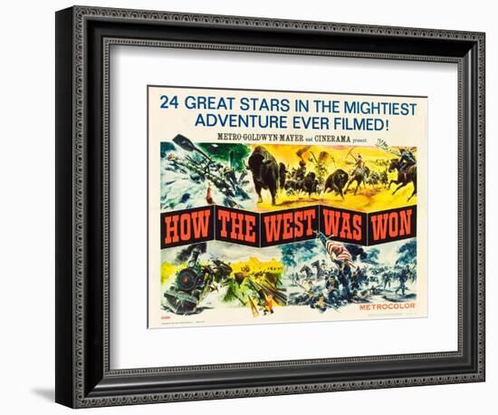 How the West Was Won, 1964-null-Framed Art Print