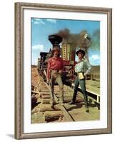 How The West Was Won, Henry Fonda, George Peppard, 1962-null-Framed Photo