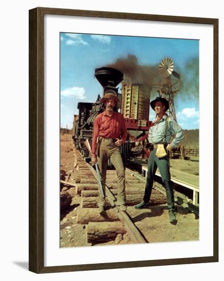 How The West Was Won, Henry Fonda, George Peppard, 1962-null-Framed Photo