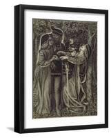 How They Met Themselves, C.1850/60-Dante Gabriel Rossetti-Framed Giclee Print