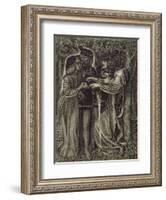 How They Met Themselves, C.1850/60-Dante Gabriel Rossetti-Framed Giclee Print