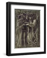 How They Met Themselves, C.1850/60-Dante Gabriel Rossetti-Framed Giclee Print