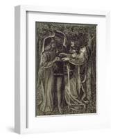 How They Met Themselves, C.1850/60-Dante Gabriel Rossetti-Framed Giclee Print