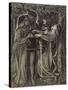 How They Met Themselves, C.1850/60-Dante Gabriel Rossetti-Stretched Canvas