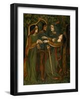 How They Met Themselves, C.1850-60-Dante Gabriel Charles Rossetti-Framed Giclee Print