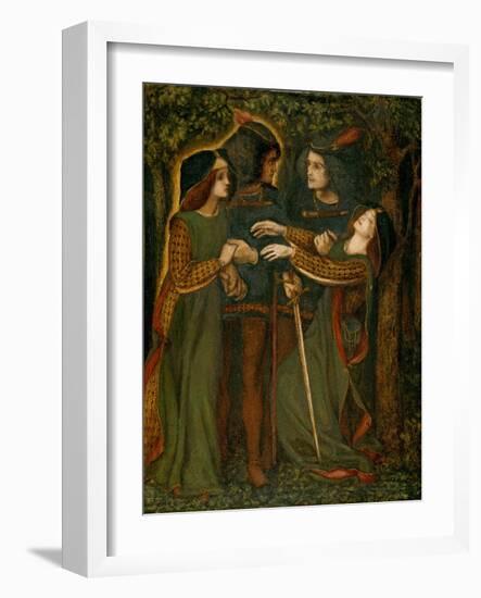 How They Met Themselves, C.1850-60-Dante Gabriel Charles Rossetti-Framed Giclee Print