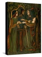 How They Met Themselves, C.1850-60-Dante Gabriel Charles Rossetti-Stretched Canvas