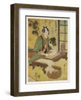 How They Print from Wood Blocks in the Orient-J. Coggeshall Wilson-Framed Art Print