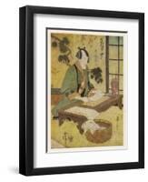 How They Print from Wood Blocks in the Orient-J. Coggeshall Wilson-Framed Art Print