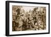 How Three Thousand British Infantry at Le Cateau Withstood 9,000 of the Crack Prussian Cavalry-null-Framed Giclee Print