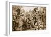 How Three Thousand British Infantry at Le Cateau Withstood 9,000 of the Crack Prussian Cavalry-null-Framed Giclee Print