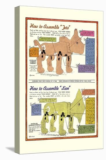 How to Assemble Toto-William W. Denslow-Stretched Canvas