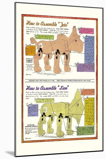 How to Assemble Toto-William W. Denslow-Mounted Art Print