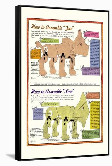 How to Assemble Toto-William W. Denslow-Framed Stretched Canvas