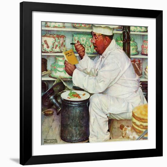 "How to Diet", January 3,1953-Norman Rockwell-Framed Premium Giclee Print