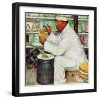 "How to Diet", January 3,1953-Norman Rockwell-Framed Giclee Print