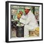 "How to Diet", January 3,1953-Norman Rockwell-Framed Premium Giclee Print