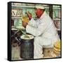 "How to Diet", January 3,1953-Norman Rockwell-Framed Stretched Canvas