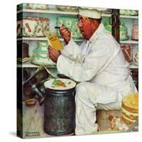 "How to Diet", January 3,1953-Norman Rockwell-Stretched Canvas