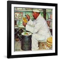 "How to Diet", January 3,1953-Norman Rockwell-Framed Giclee Print