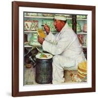 "How to Diet", January 3,1953-Norman Rockwell-Framed Giclee Print