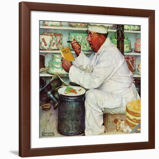 "How to Diet", January 3,1953-Norman Rockwell-Framed Giclee Print