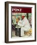 "How to Diet" Saturday Evening Post Cover, January 3,1953-Norman Rockwell-Framed Giclee Print