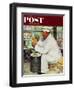 "How to Diet" Saturday Evening Post Cover, January 3,1953-Norman Rockwell-Framed Giclee Print