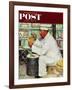 "How to Diet" Saturday Evening Post Cover, January 3,1953-Norman Rockwell-Framed Giclee Print