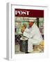 "How to Diet" Saturday Evening Post Cover, January 3,1953-Norman Rockwell-Framed Premium Giclee Print