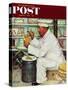 "How to Diet" Saturday Evening Post Cover, January 3,1953-Norman Rockwell-Stretched Canvas