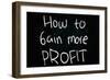 How to Gain More Profit-airdone-Framed Art Print