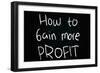 How to Gain More Profit-airdone-Framed Art Print