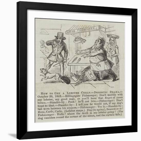 How to Get a Lobster Cheap, Domestic Drama-null-Framed Giclee Print